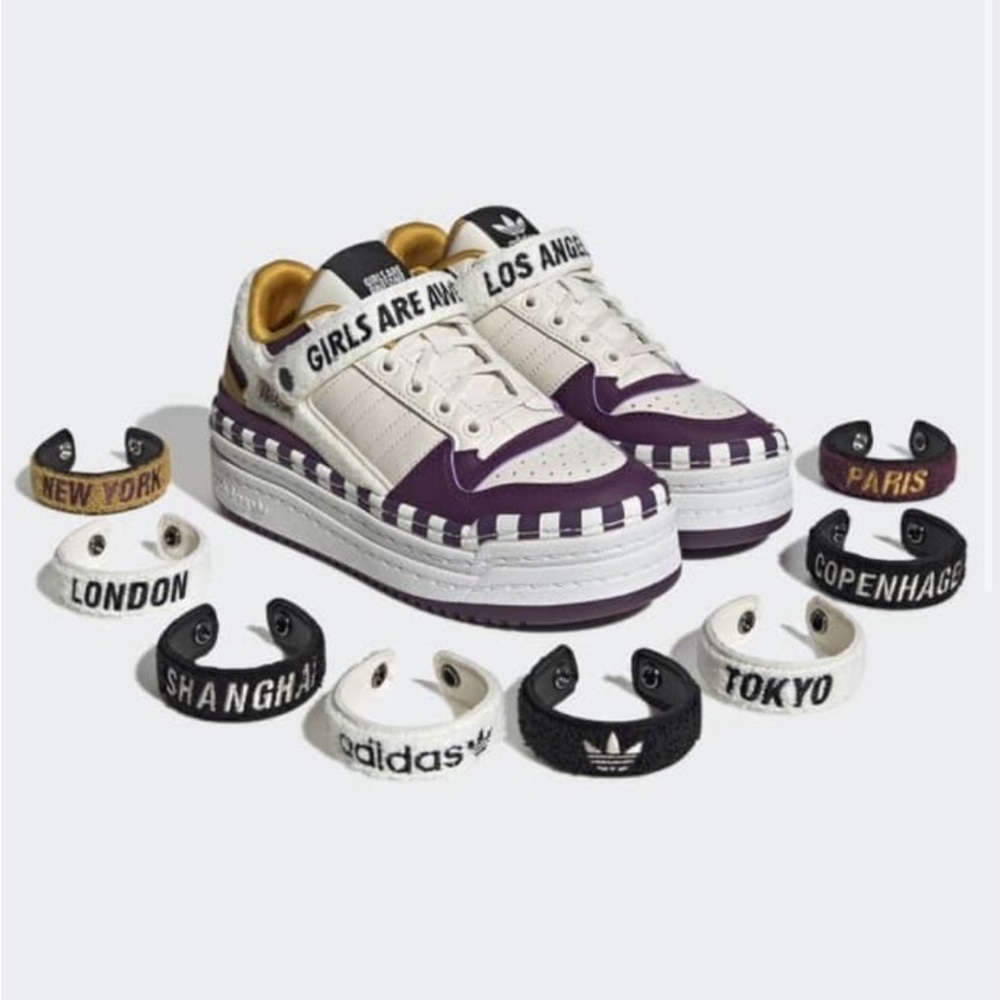 BNWT Adidas x Girls are Awesome triple platforum low